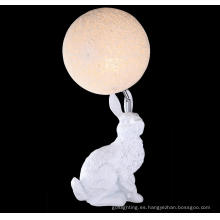 Iluminación moderna lámpara de mesa de conejo animal (MT6089-W)